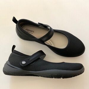 JSPORT Melody Mary Jane Flats Black Size 8 NWOT